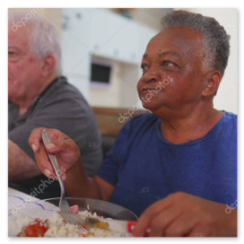 Gemeinsame Mahlzeit in angenehmer Atmosphäre